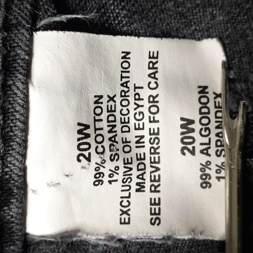 Just My Size Bootcut Curvy Faded Black Jeans Size 20W - Picture 13 of 16